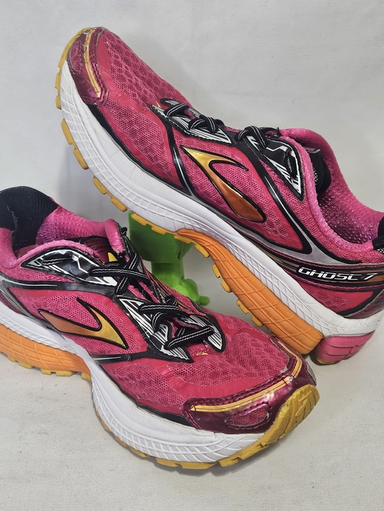 Brooks Shoes - Brooks Ghost 7 G7 Women's US 7.5 Running Shoes - Pink with Orange Accents